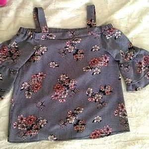 Off the shoulder floral top